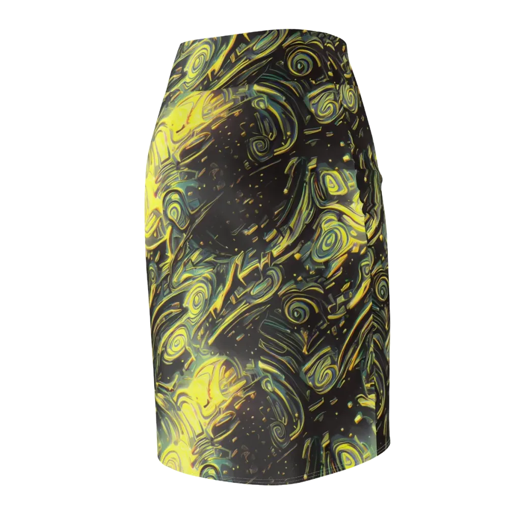 Eversen Whirl on Pencil Skirt — Back Side