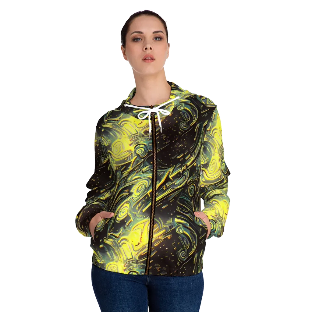 Eversen Whirl on Women's Full-Zip Hoodie — Front On Person