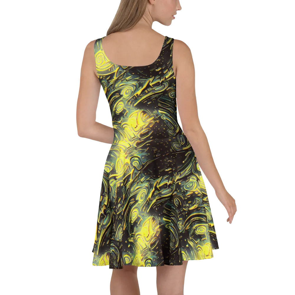 Eversen Whirl on Skater Dress — Back