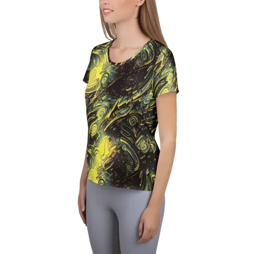 Eversen Whirl on a Women's Athletic T-Shirt