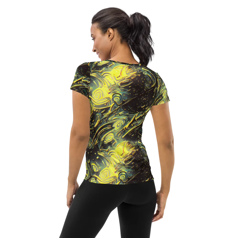 Eversen Whirl on Women's Athletic T-Shirt — Back