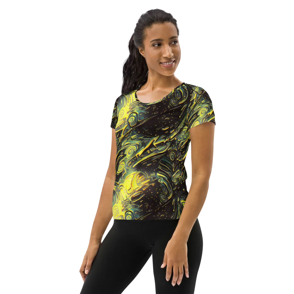 Eversen Whirl on Women's Athletic T-Shirt — Left
