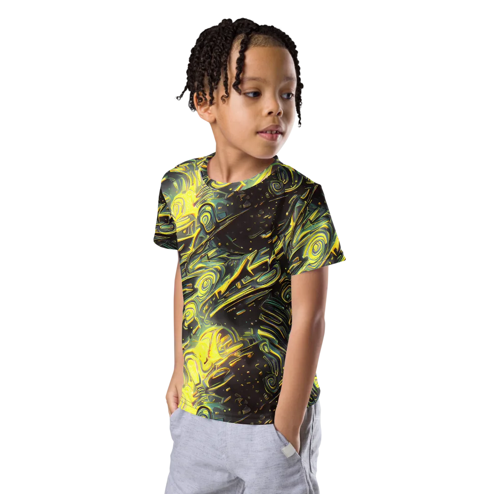 Eversen Whirl on Kids Crew Neck T-Shirt — Left Front