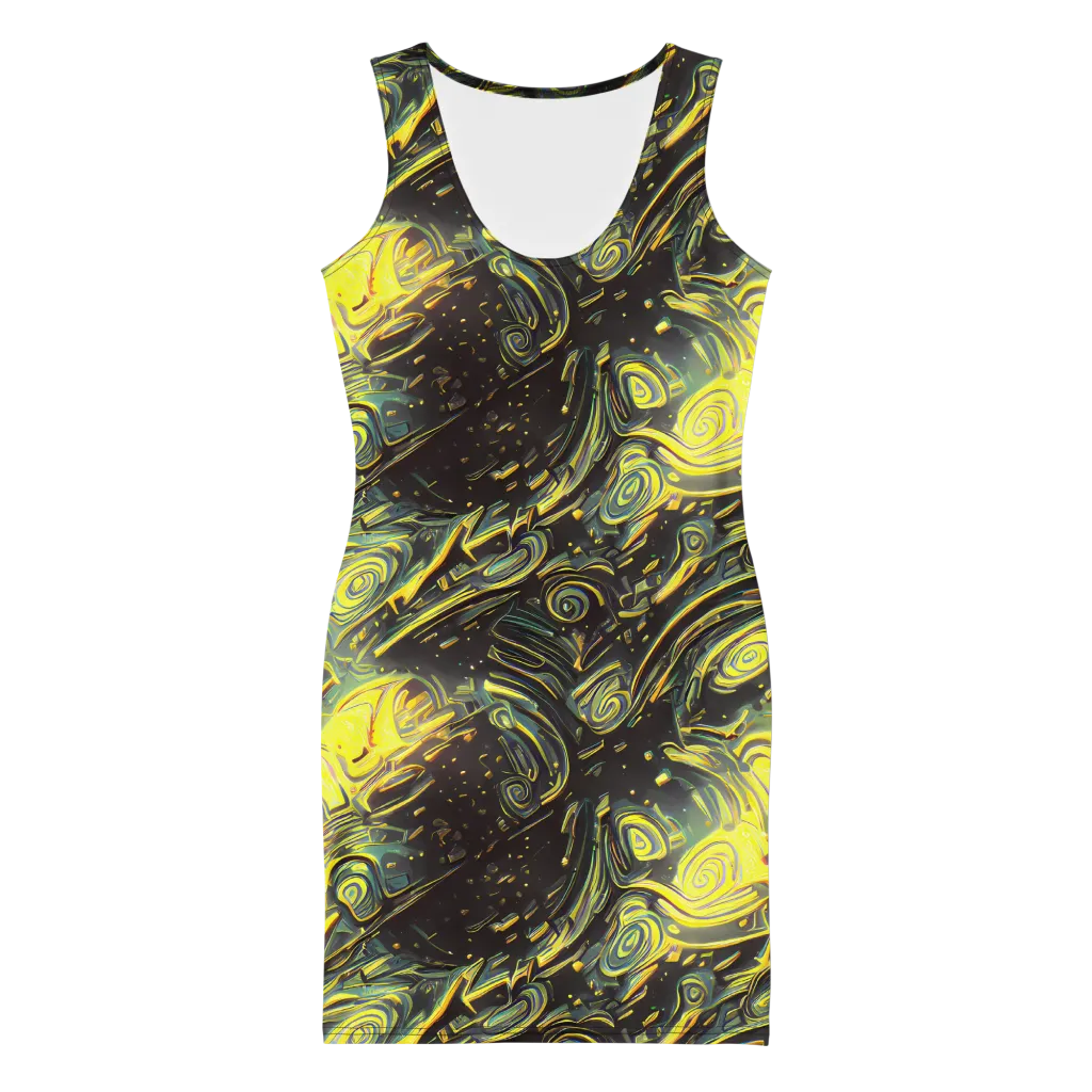 Eversen Whirl on Bodycon Dress — Front