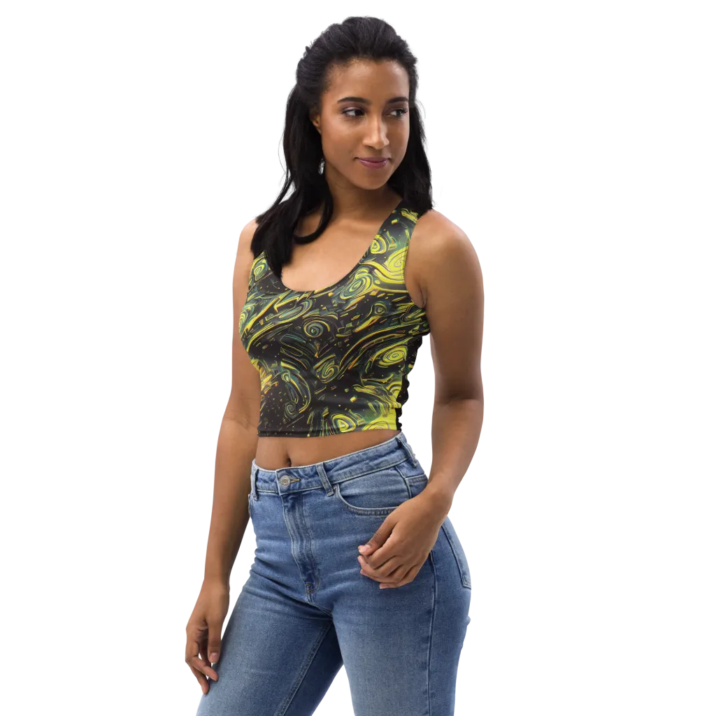 Eversen Whirl on Crop Top — Left Front