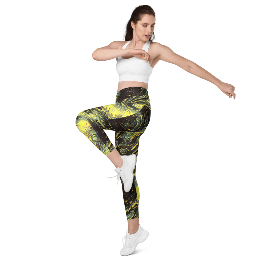 Eversen Whirl on Leggings with Pockets — Left Front