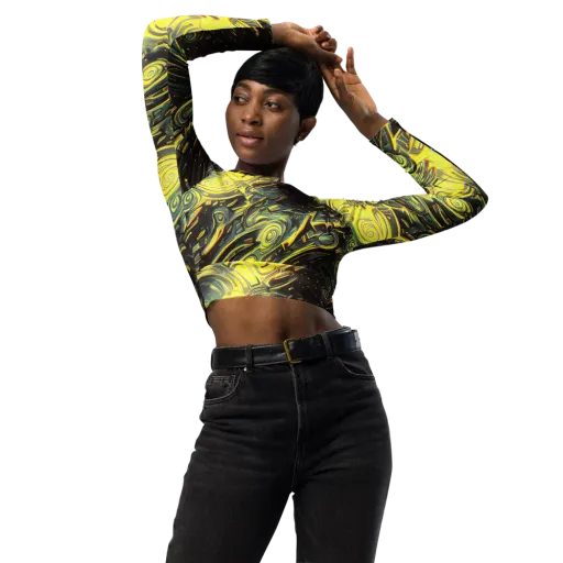 Eversen Whirl on a Long Sleeve Crop Top