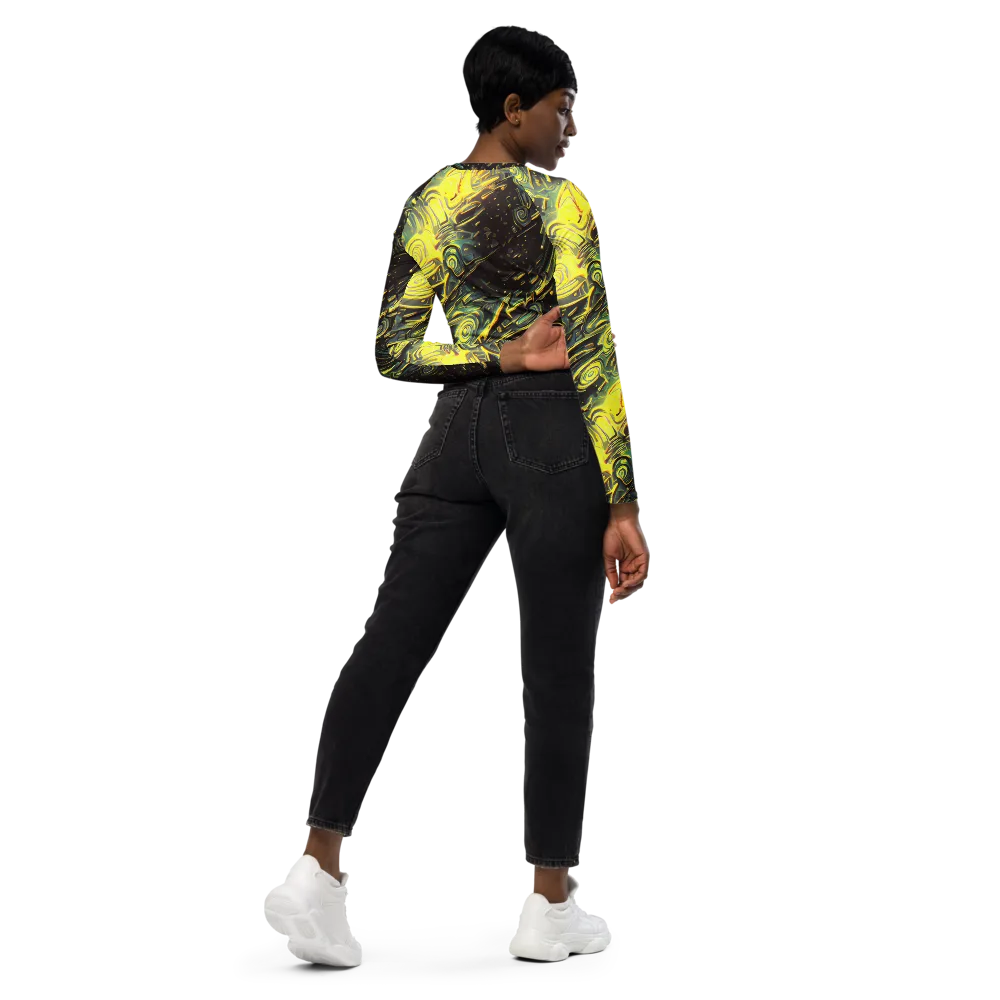 Eversen Whirl on Long Sleeve Crop Top — Right Back