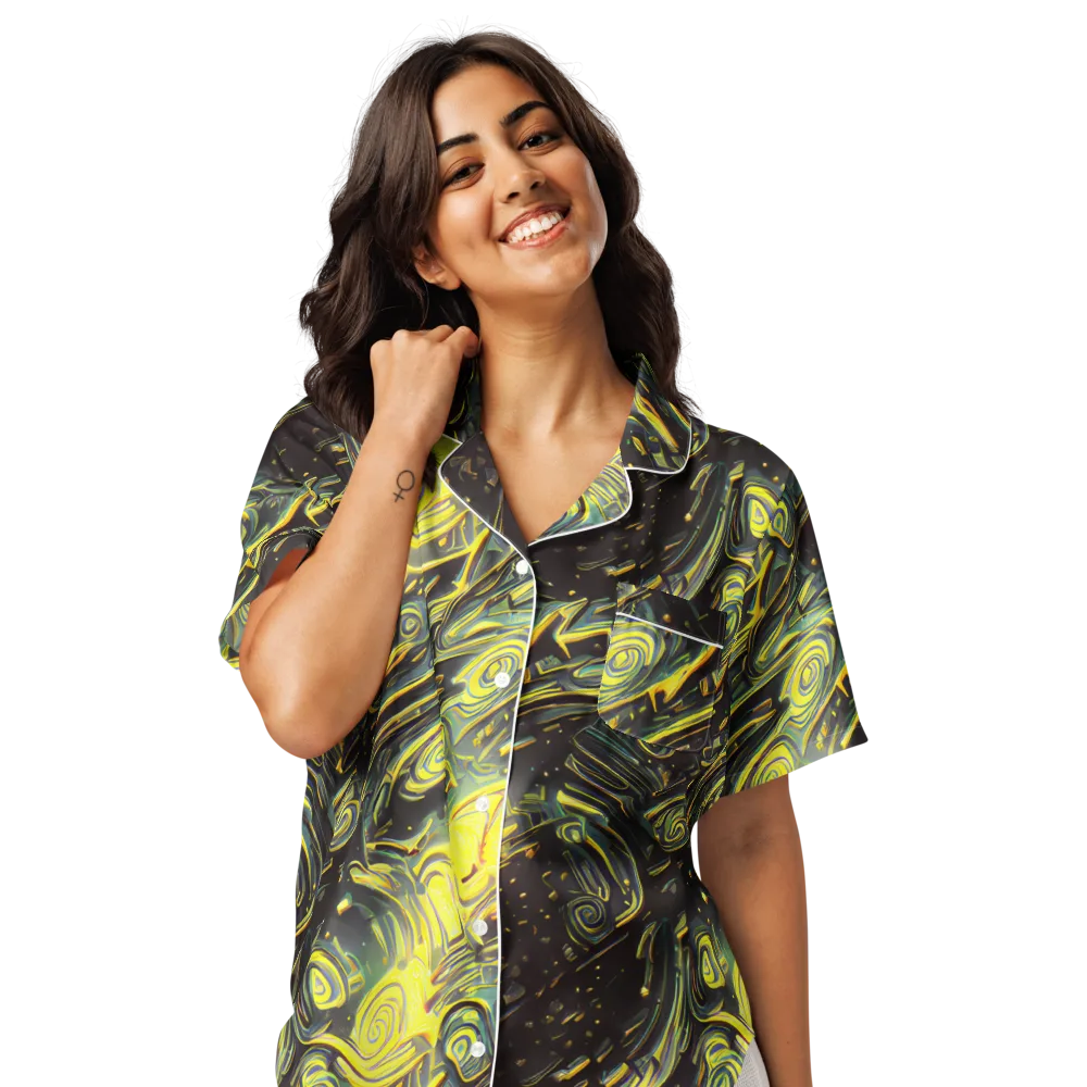 Eversen Whirl on Women's Short Sleeve Pajama Top — Front