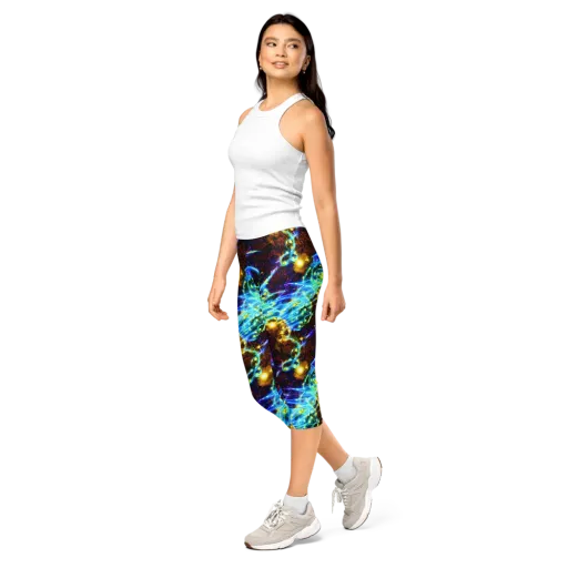 Neon Füssli on a Capri Leggings