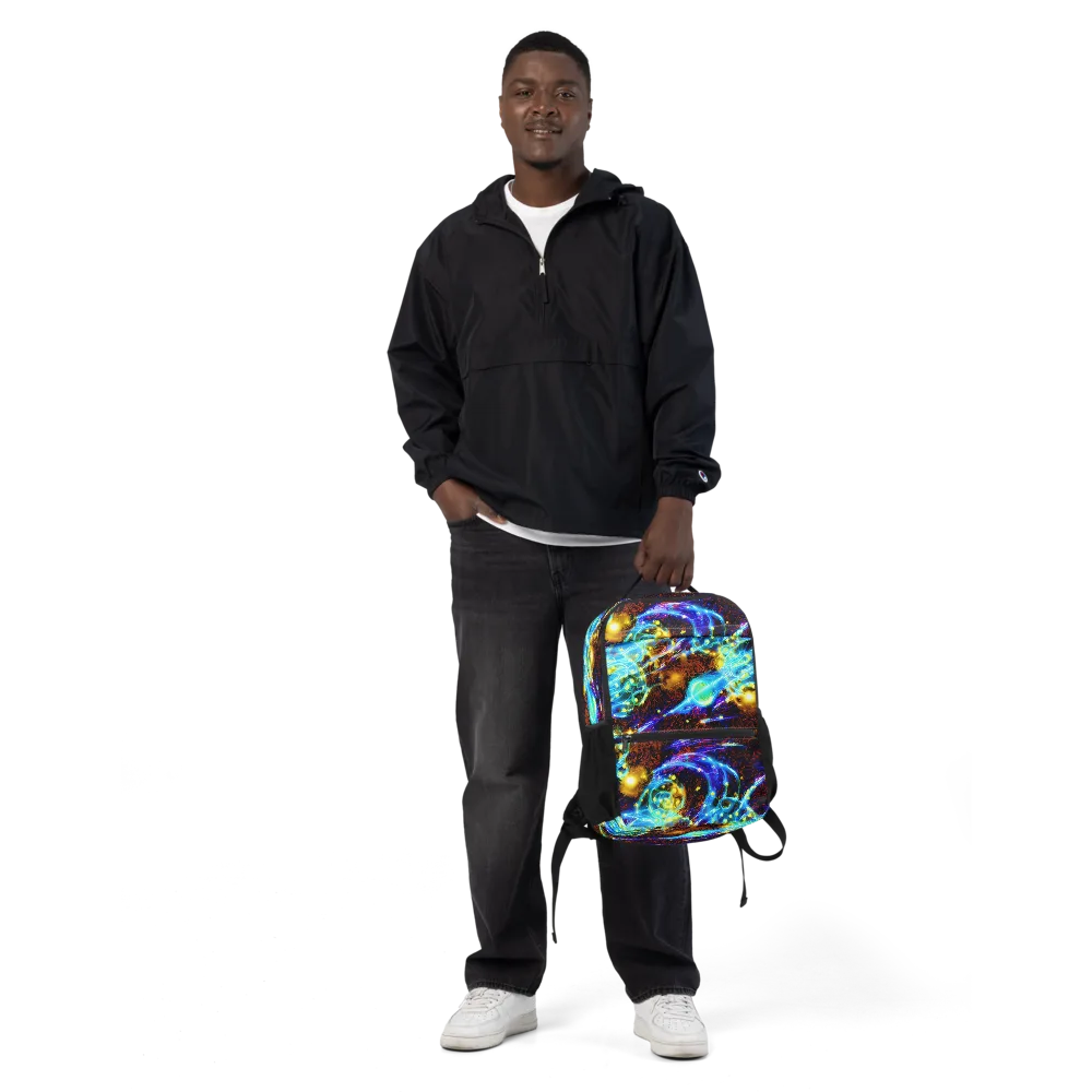 Neon Füssli on Utility Backpack — Front