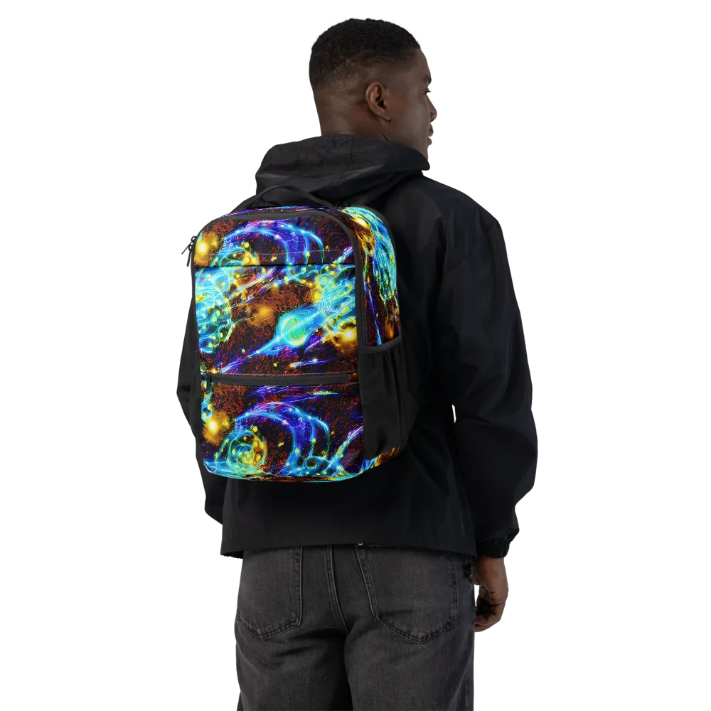 Neon Füssli on Utility Backpack — Back