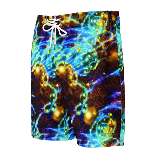 Neon Füssli on a Men's Board Shorts