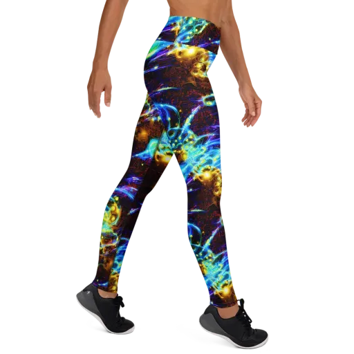 Neon Füssli on a Yoga Leggings