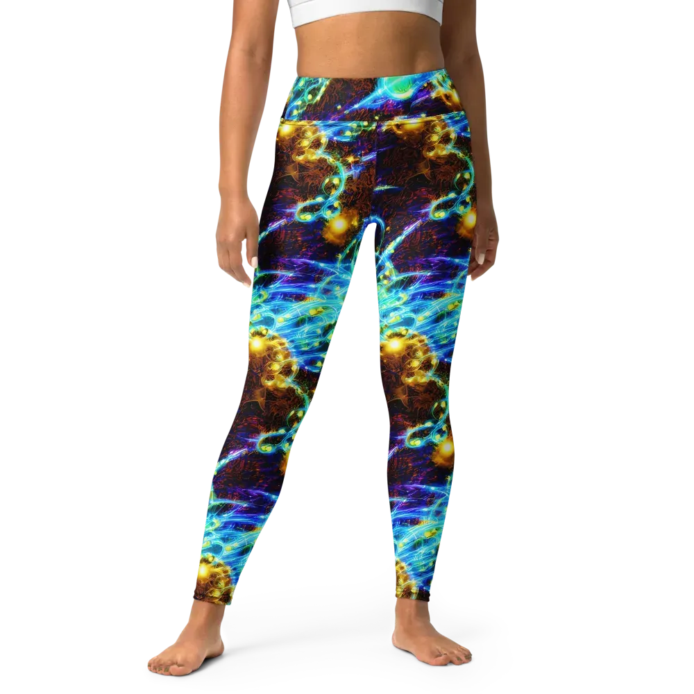 Neon Füssli on Yoga Leggings — Front