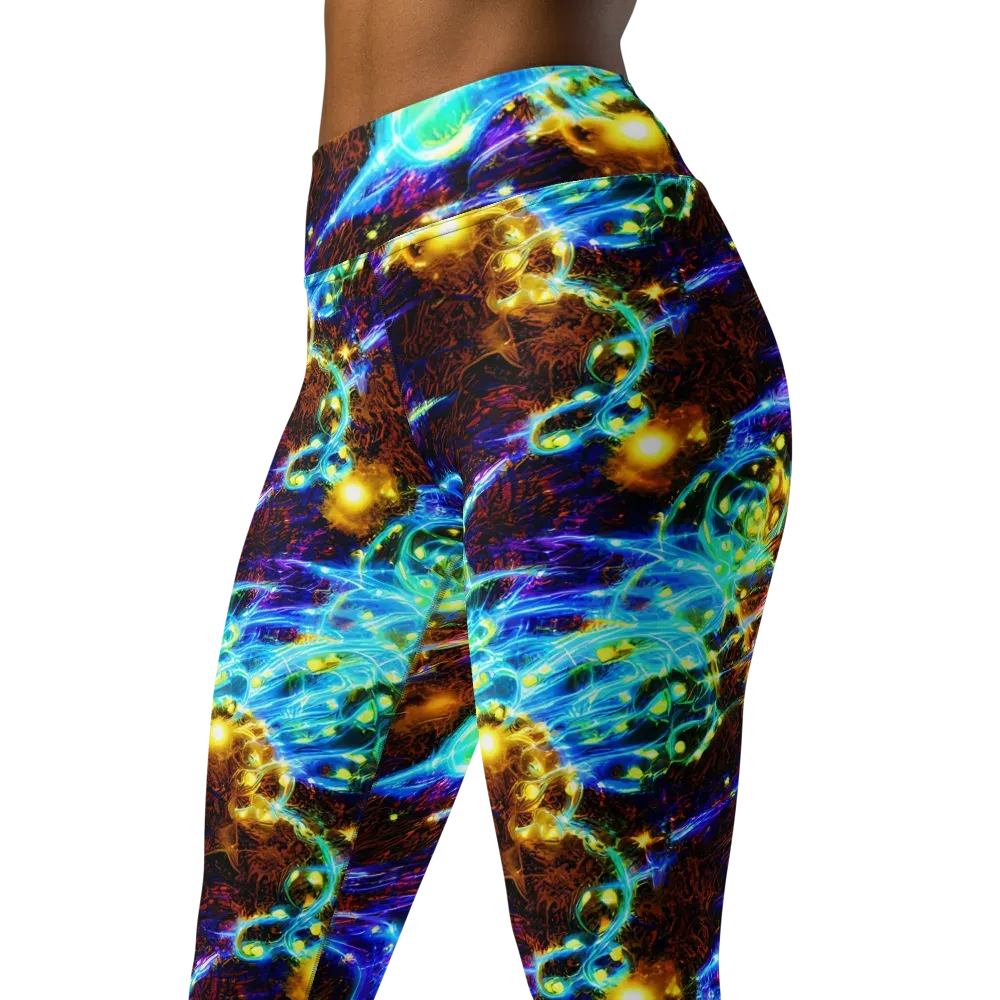 Neon Füssli on Yoga Leggings — Left Front
