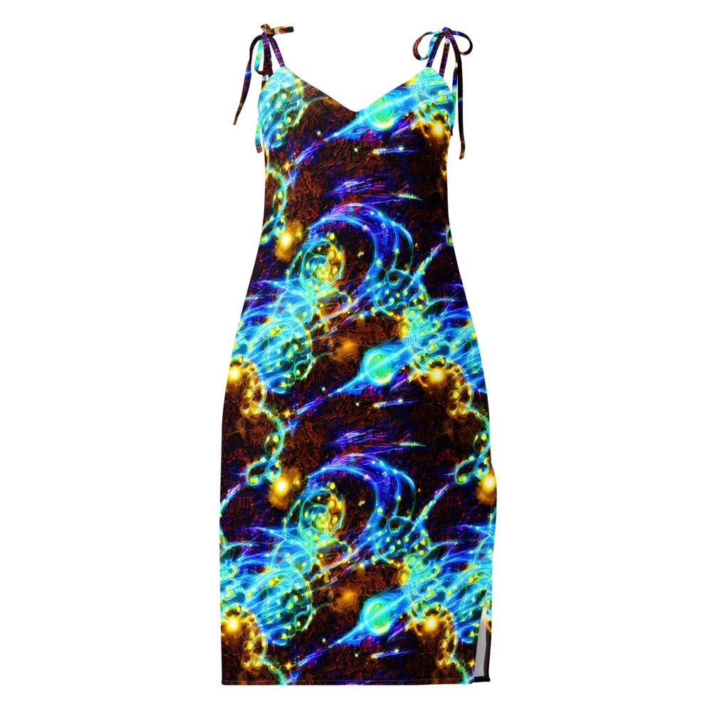 Neon Füssli on Slip Dress — Front