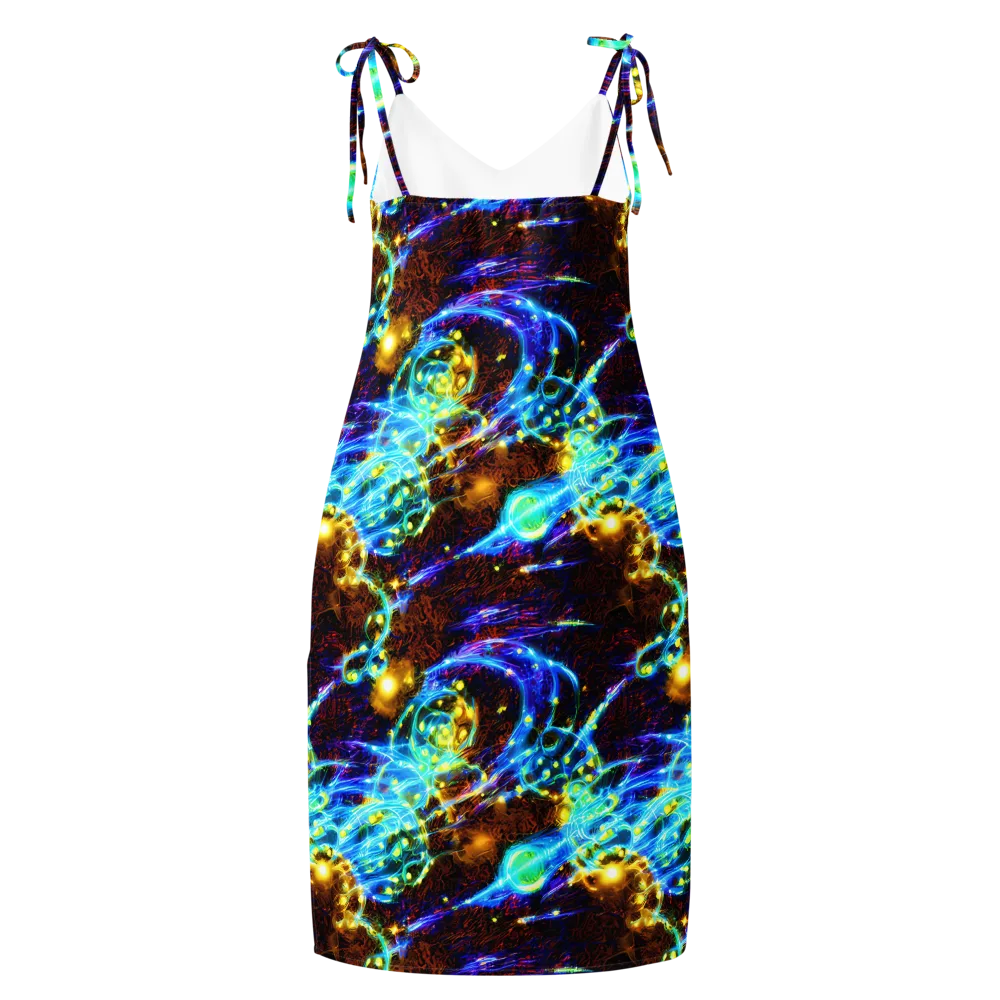 Neon Füssli on Slip Dress — Back