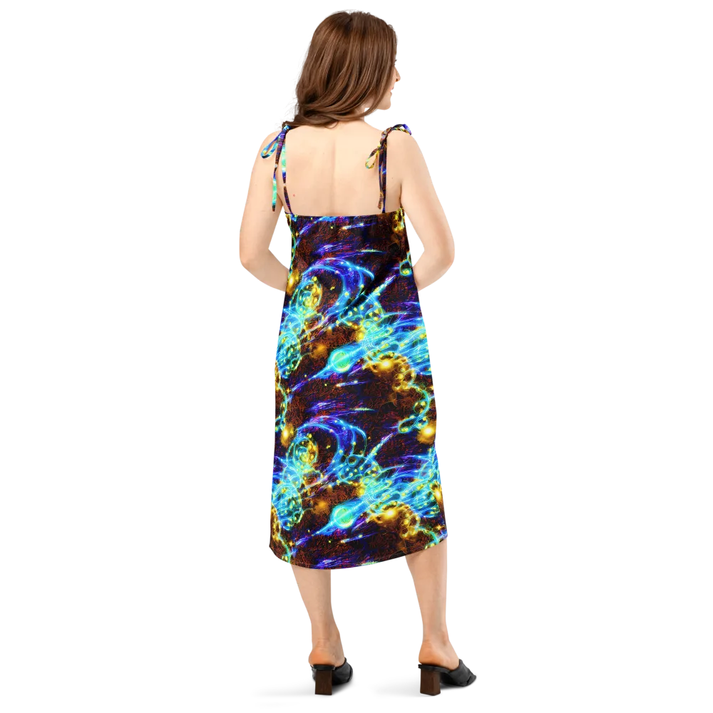 Neon Füssli on Slip Dress — Back