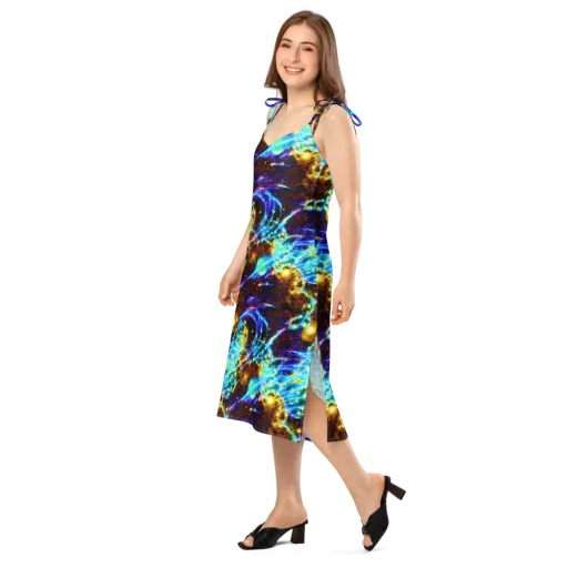 Neon Füssli on a Slip Dress