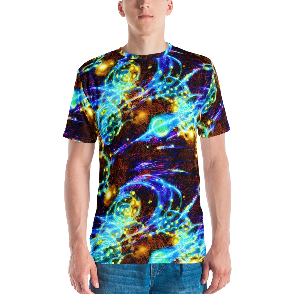 Neon Füssli on Men's Crew Neck T-Shirt — Front