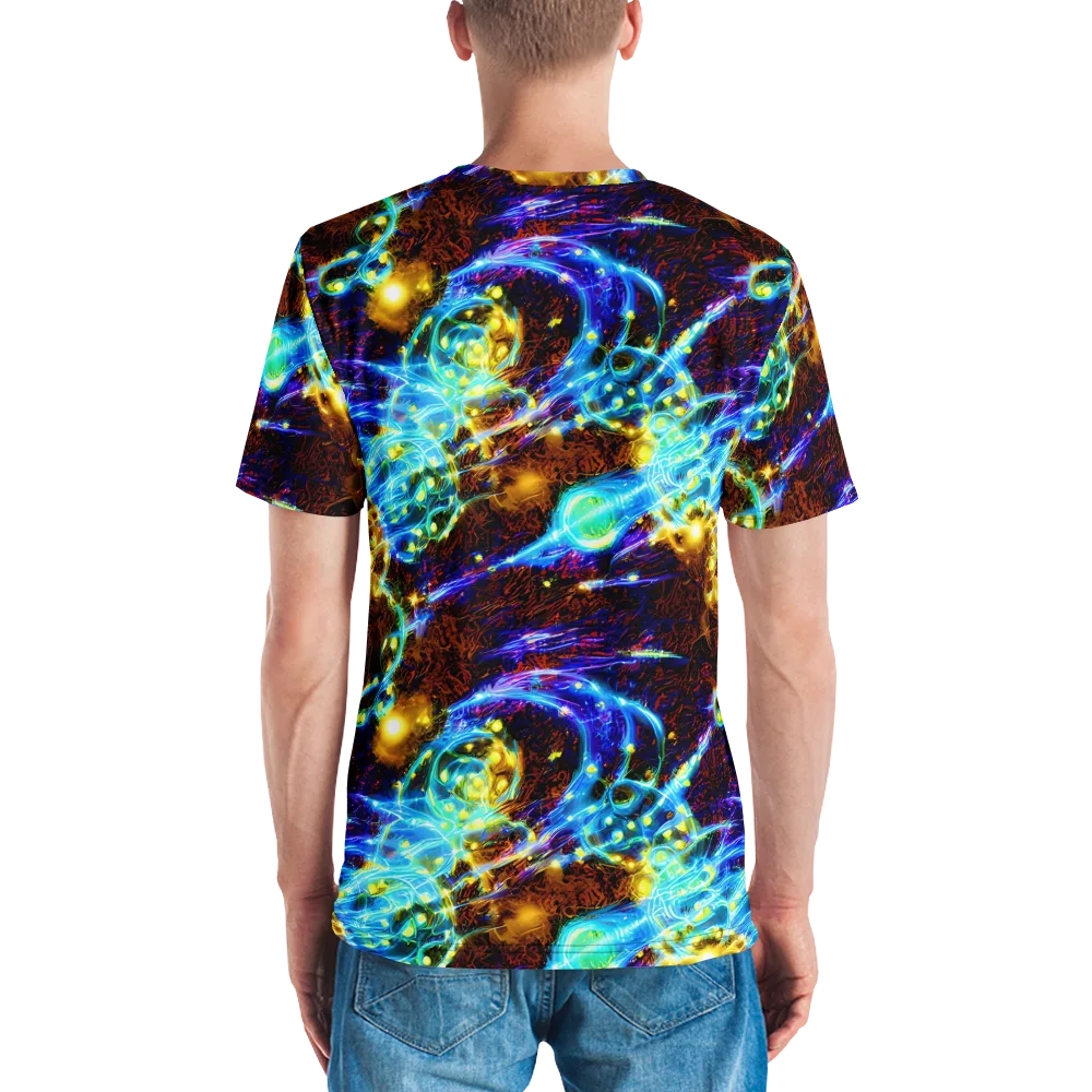 Neon Füssli on Men's Crew Neck T-Shirt — Back