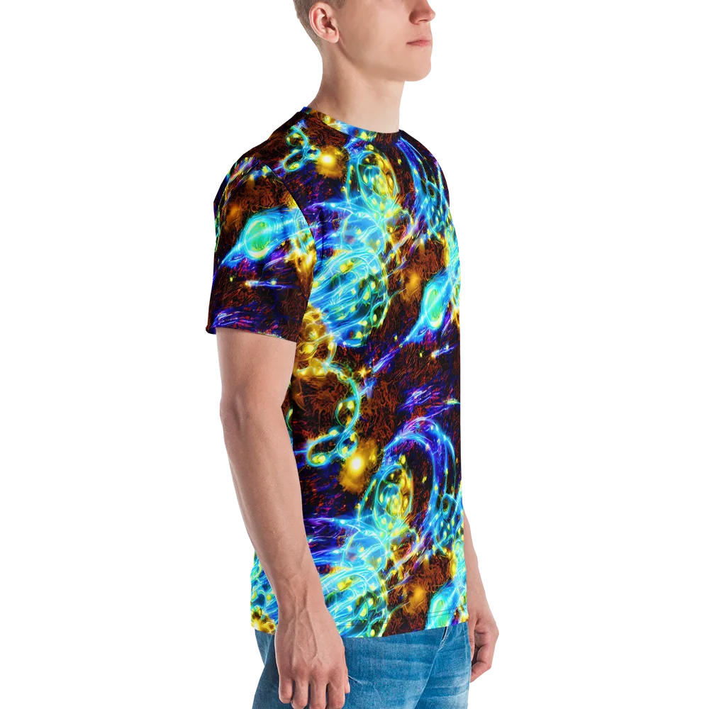 Neon Füssli on Men's Crew Neck T-Shirt — Right