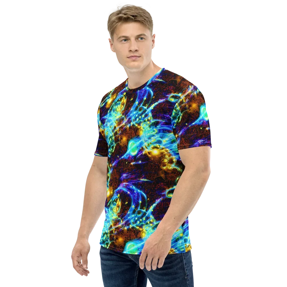 Neon Füssli on Men's Crew Neck T-Shirt — Left
