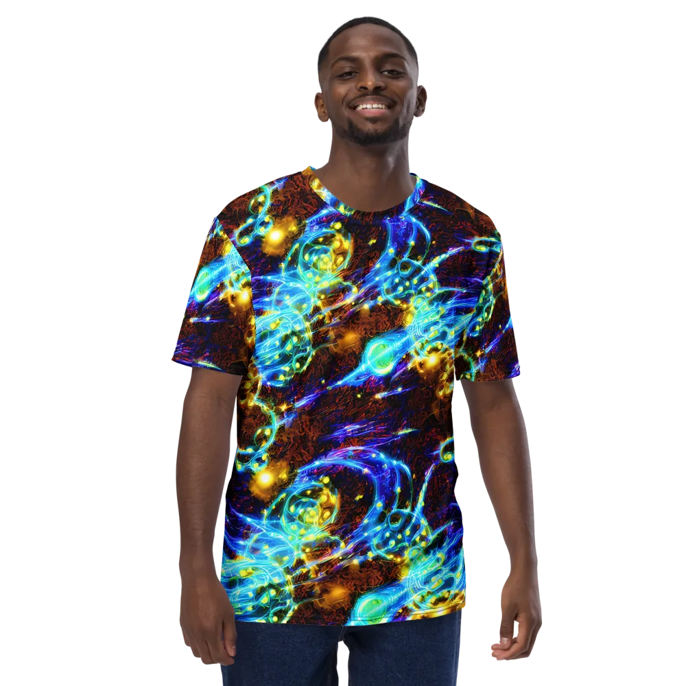 Neon Füssli on Men's Crew Neck T-Shirt — Front