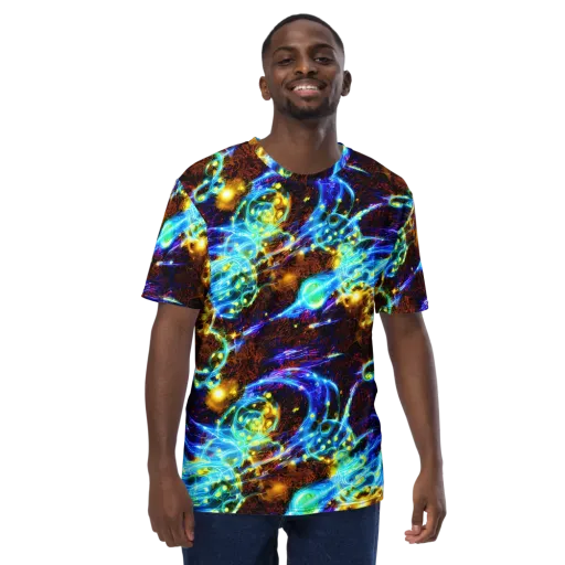 Neon Füssli on a Men's Crew Neck T-Shirt