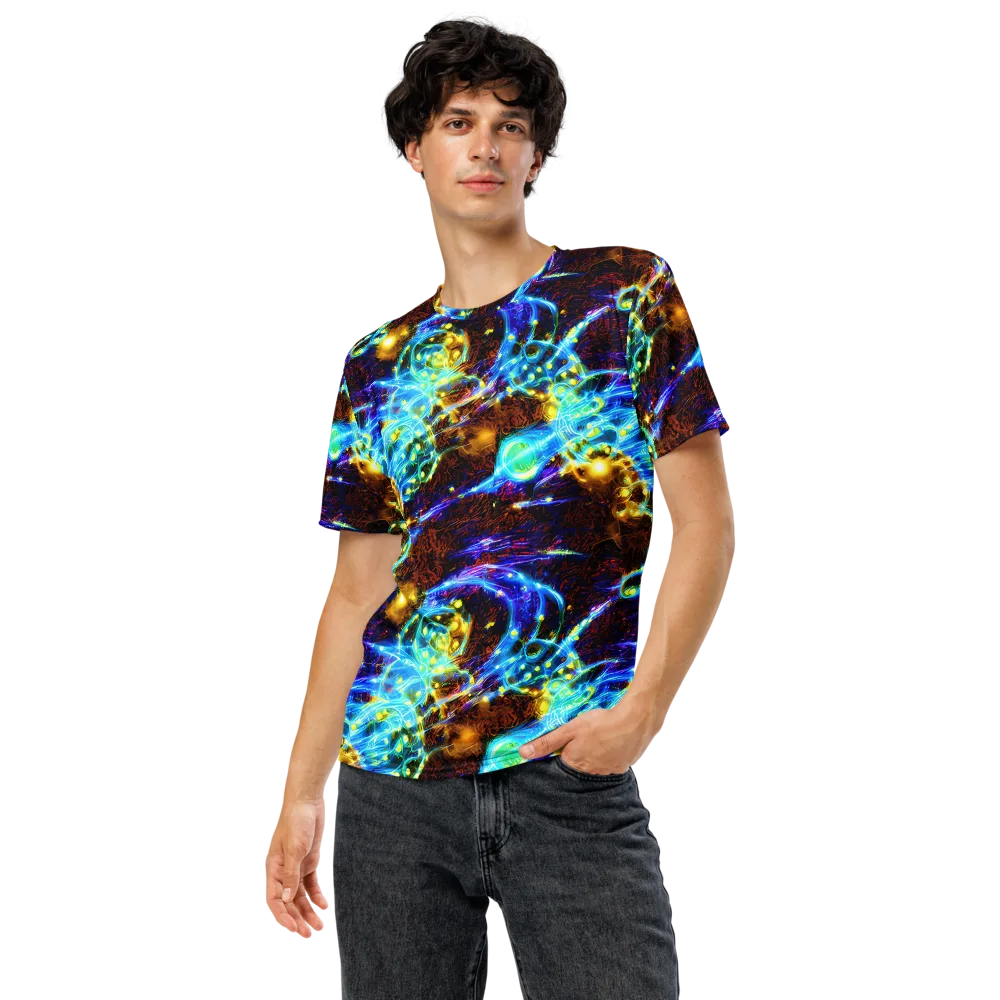 Neon Füssli on Men's Crew Neck T-Shirt — Front
