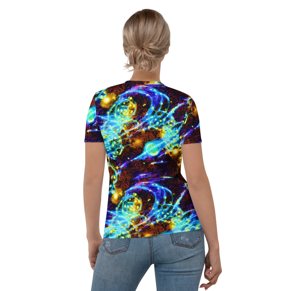 Neon Füssli on Women's Crew Neck T-Shirt — Back