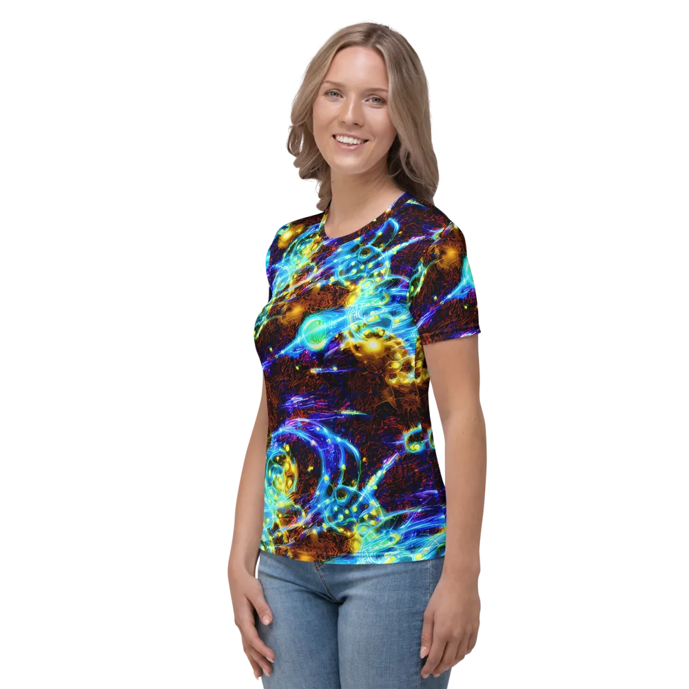 Neon Füssli on Women's Crew Neck T-Shirt — Left