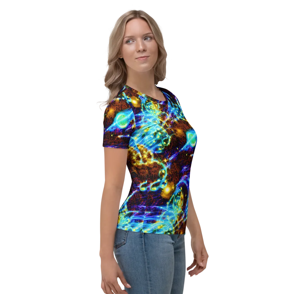 Neon Füssli on Women's Crew Neck T-Shirt — Right