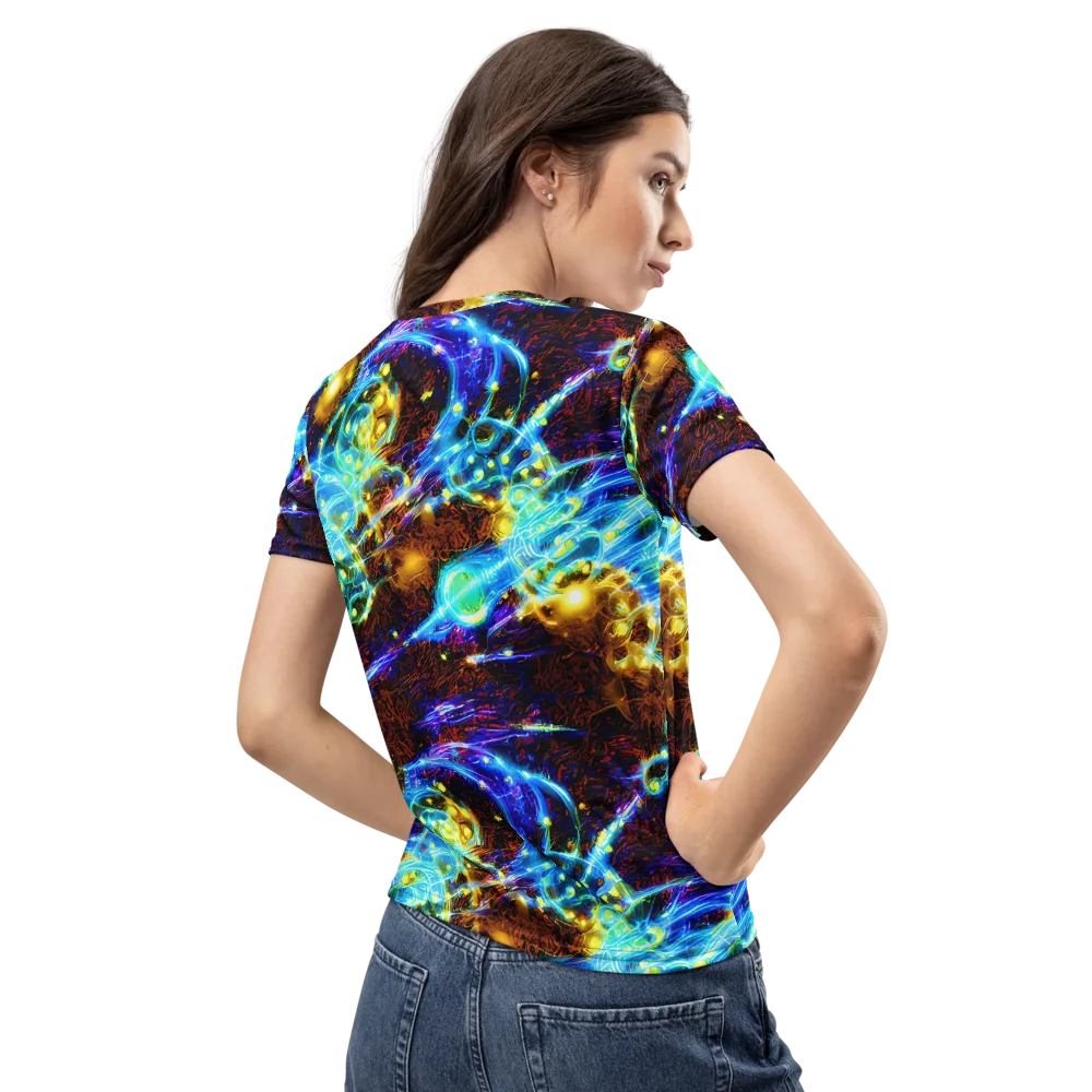 Neon Füssli on Women's Crew Neck T-Shirt — Back