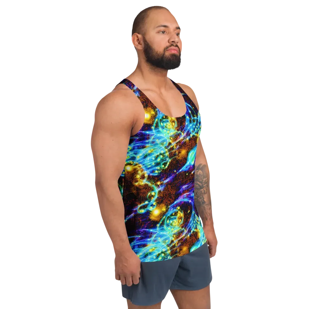Neon Füssli on Men's Tank Top — Right Front