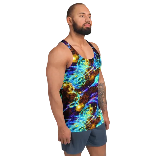 Neon Füssli on a Men's Tank Top