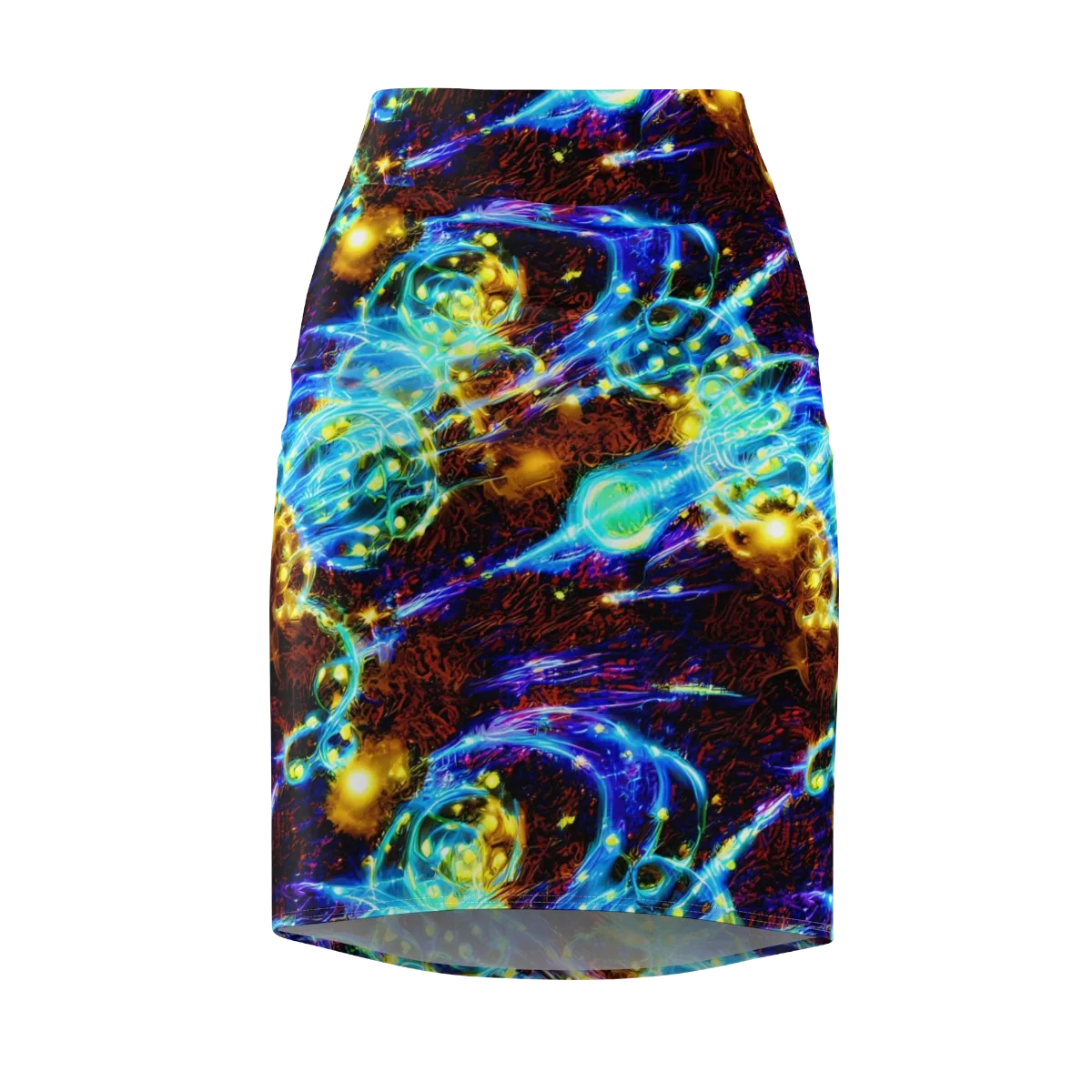 Neon Füssli on Pencil Skirt — Front