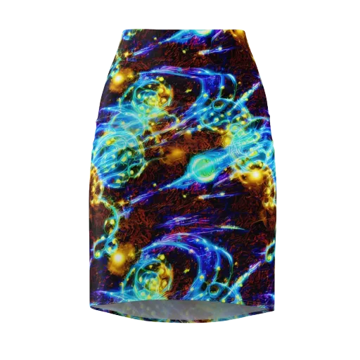 Neon Füssli on a Pencil Skirt