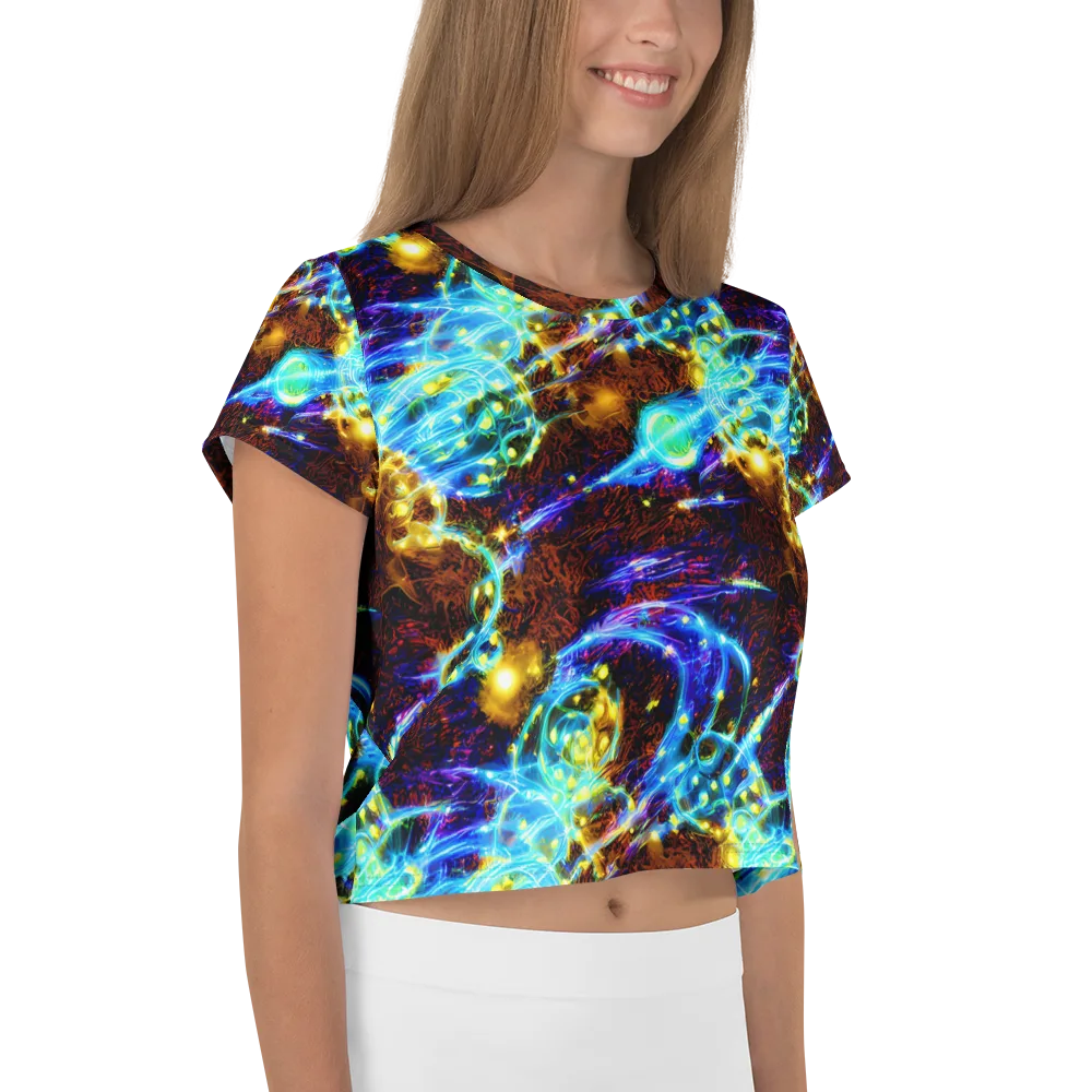 Neon Füssli on Crop Tee — Right