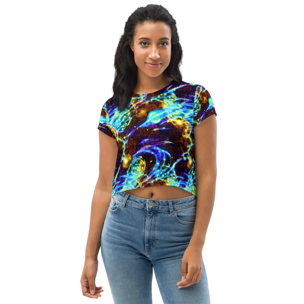 Neon Füssli on Crop Tee — Front