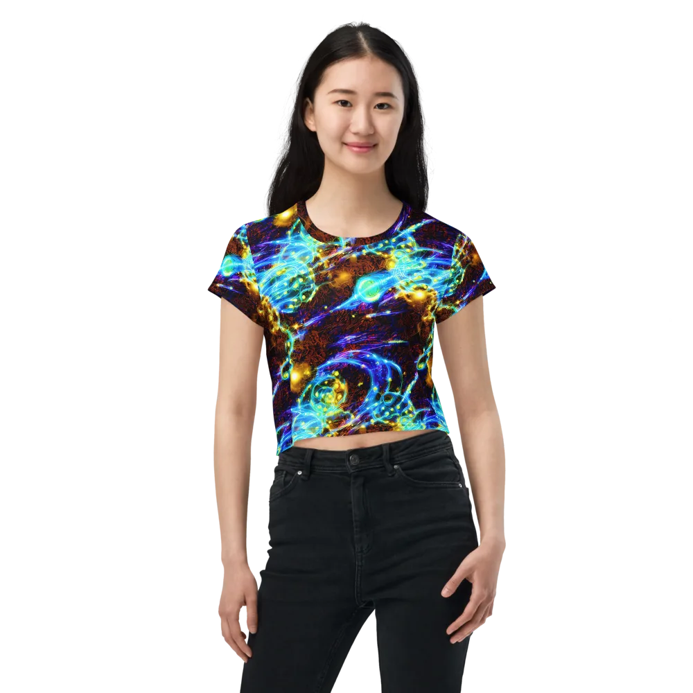 Neon Füssli on Crop Tee — Front