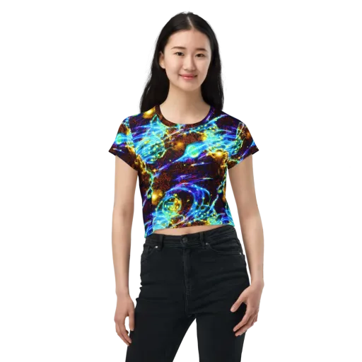 Neon Füssli on a Crop Tee
