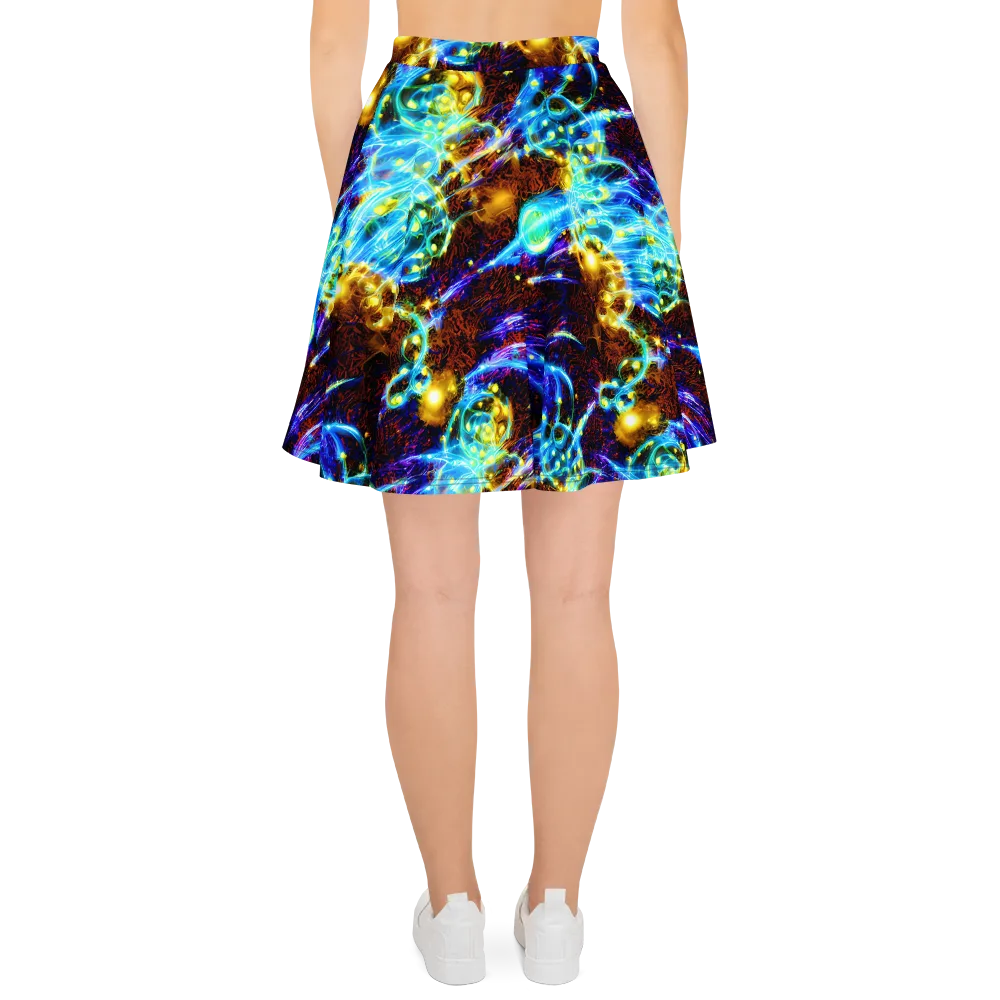 Neon Füssli on Skater Skirt — Back