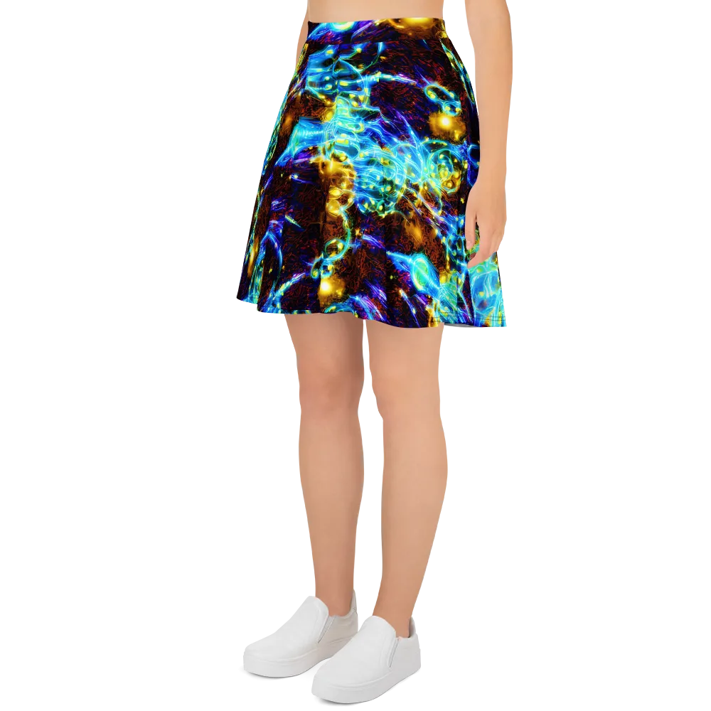 Neon Füssli on Skater Skirt — Left