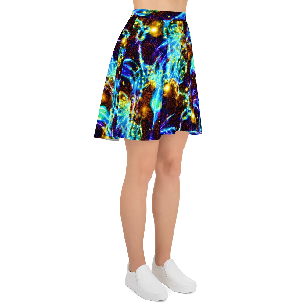 Neon Füssli on Skater Skirt — Right