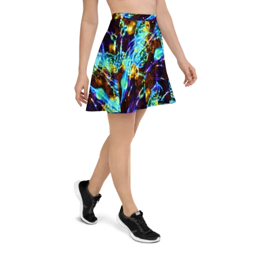 Neon Füssli on a Skater Skirt