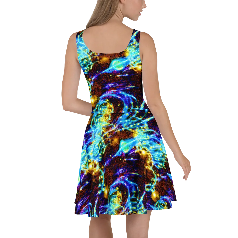 Neon Füssli on Skater Dress — Back