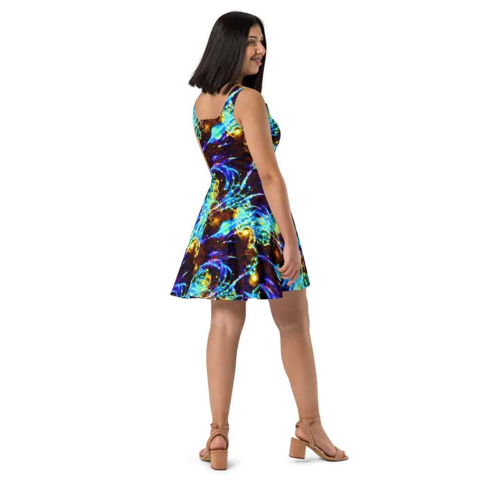 Neon Füssli on Skater Dress — Right