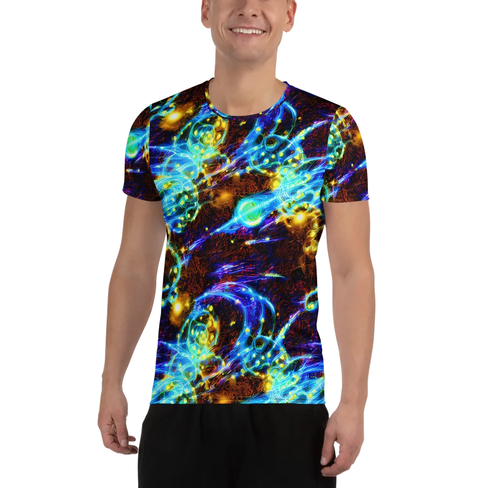 Neon Füssli on Men's Athletic T-Shirt — Front